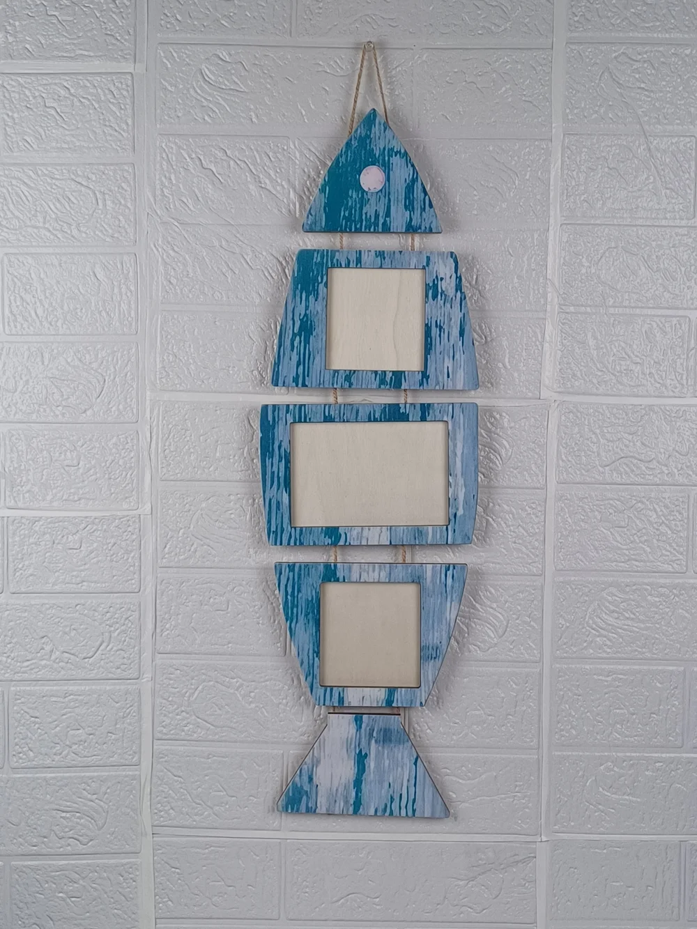 Rustic Blue Multi-Frame Wall Decor - Nautical Inspired
